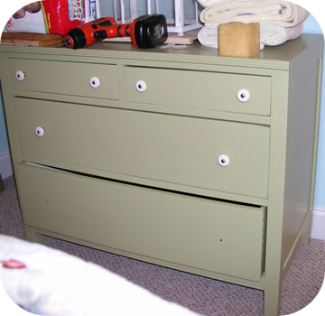 green dresser